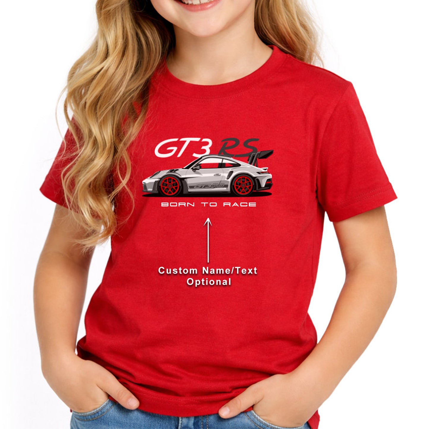 Custom Toddler Boy Clothes 911 GT3 R3 T-shirt Boy Girl Youth, Personalized Future Petrolheads Gift