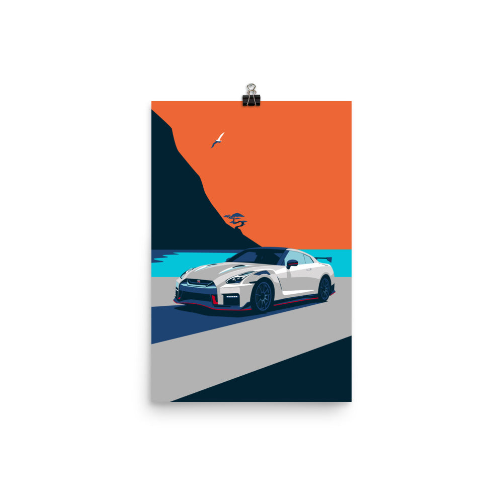 Skyline GTR R35 Godzilla Poster