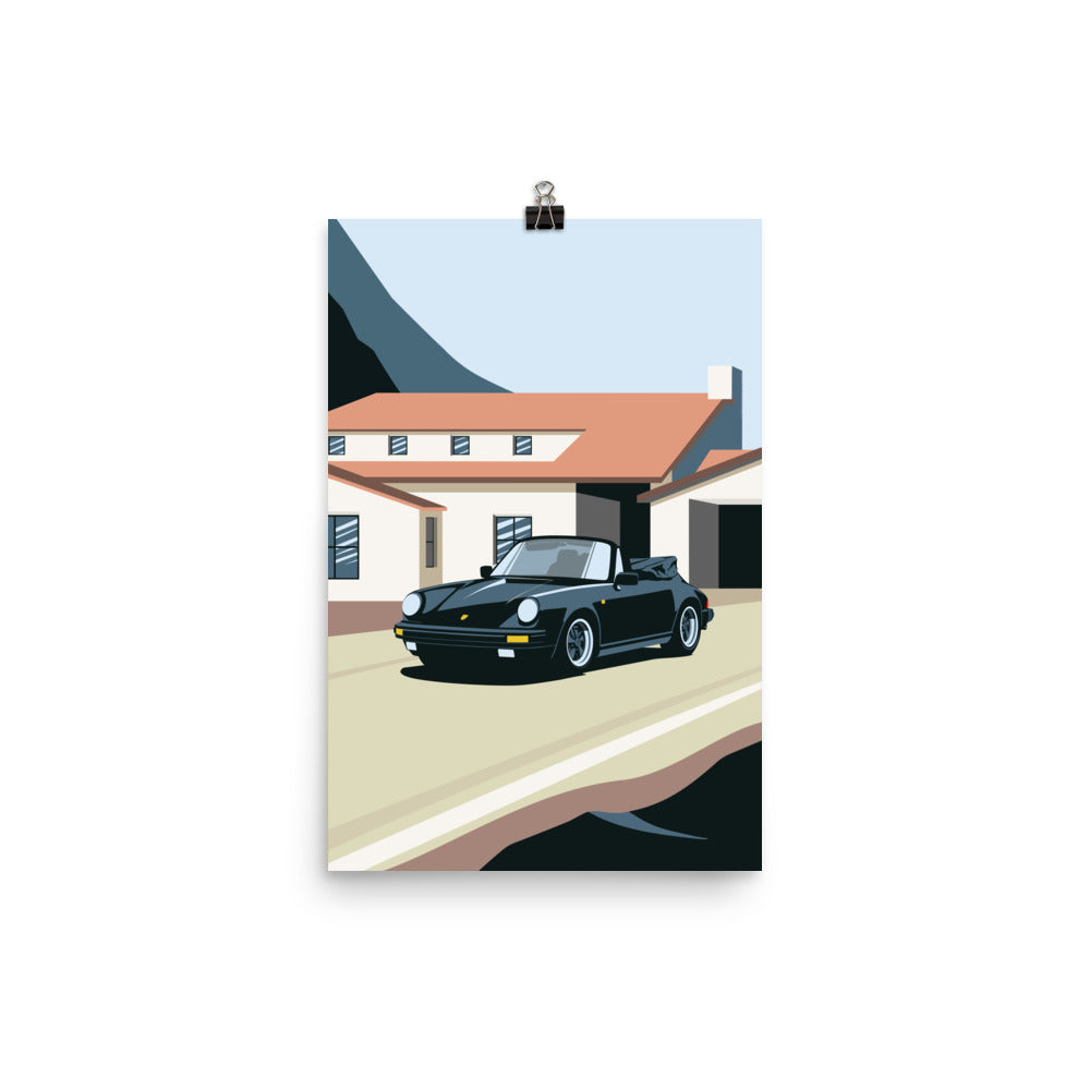 930 Cabrio Vintage Car Wall Art Print