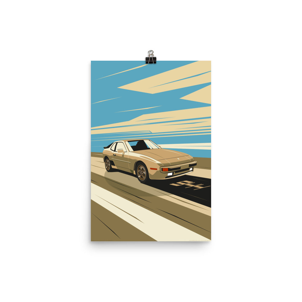 944 Vintage Car Wall Art Poster