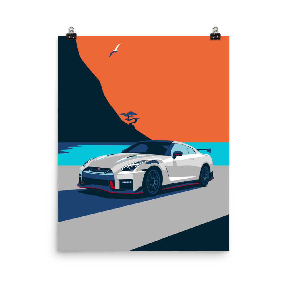 Skyline GTR R35 Godzilla Poster