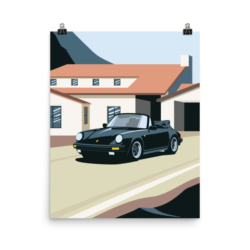 930 Cabrio Vintage Car Wall Art Print