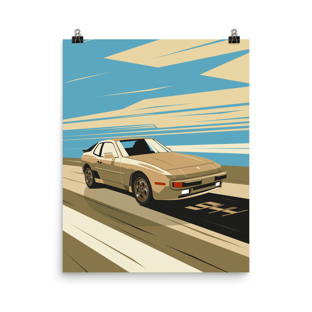 944 Vintage Car Wall Art Poster