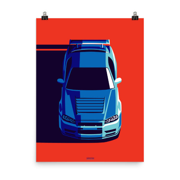 vintage-cars-jdm-nissan-skyline-gtr-r34-godzilla-wall-art-print-poster-blue