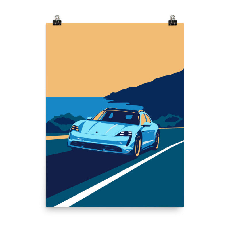 Porsche Taycan Wall Art Print