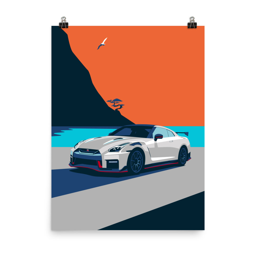 Skyline GTR R35 Godzilla Poster