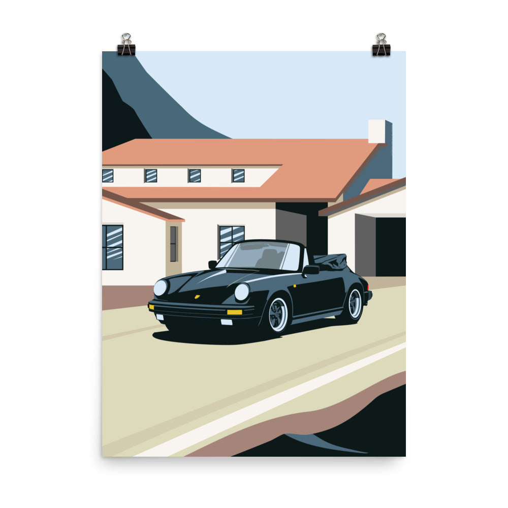 930 Cabrio Vintage Car Wall Art Print