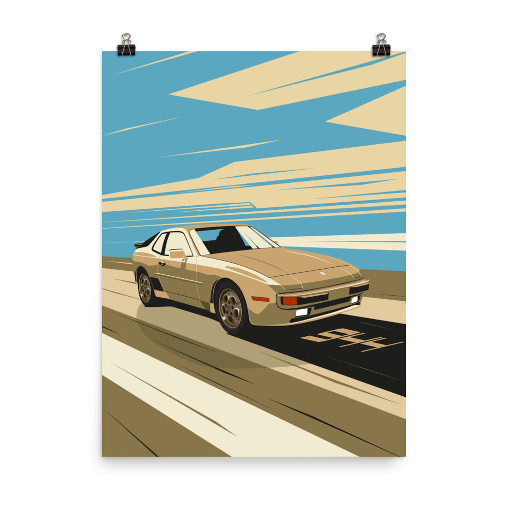 944 Vintage Car Wall Art Poster