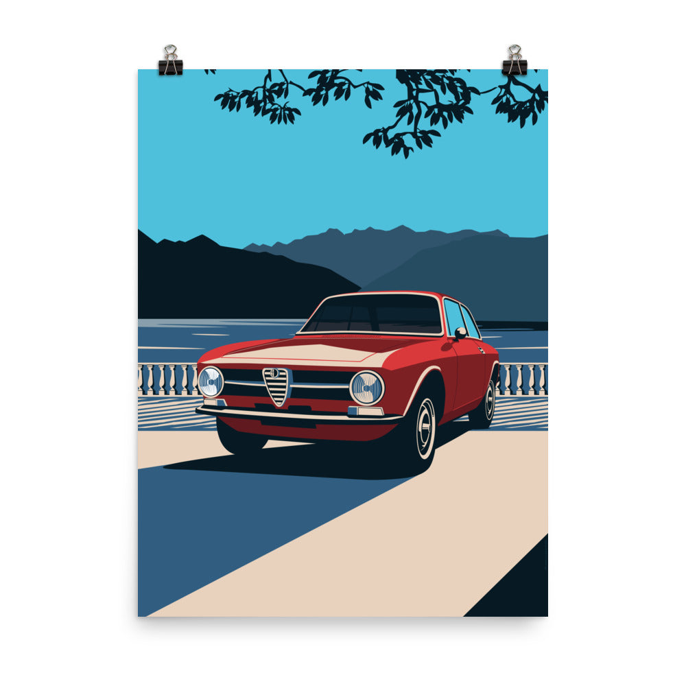 Coupe Vintage Car Wall Art Decor Poster