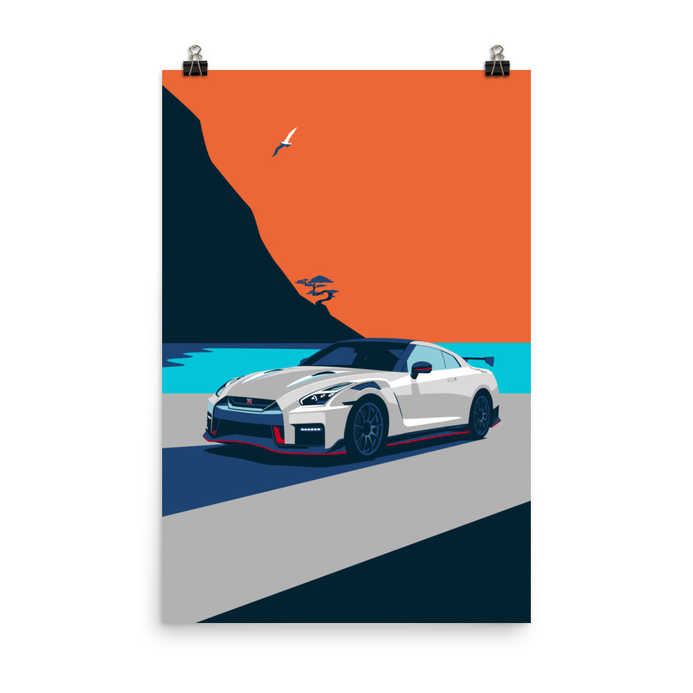 Skyline GTR R35 Godzilla Poster