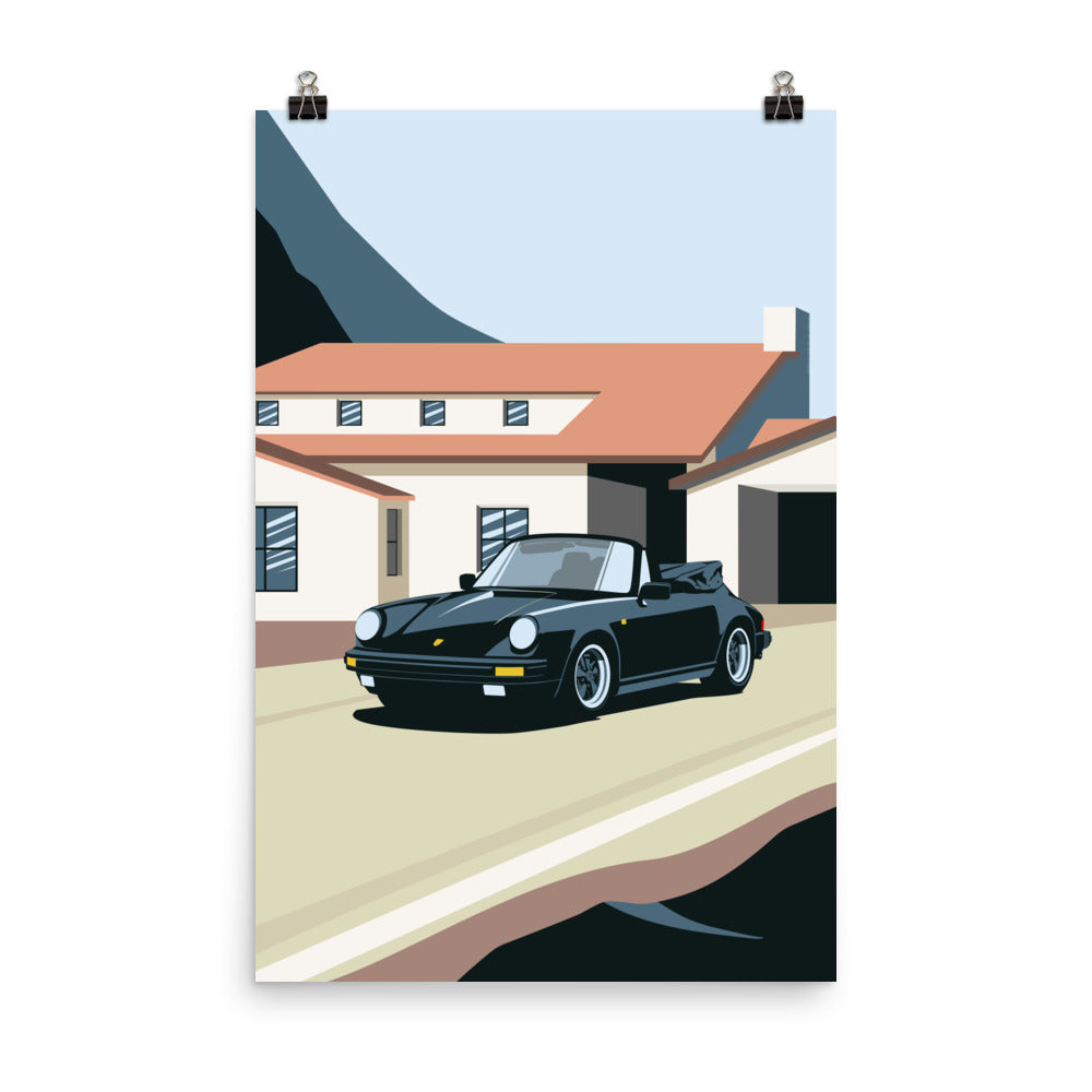 930 Cabrio Vintage Car Wall Art Print