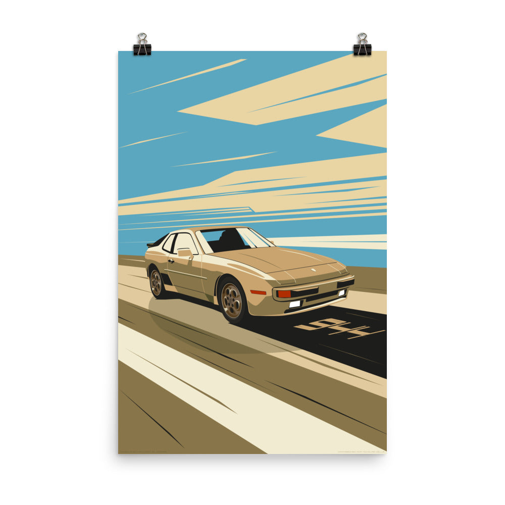 944 Vintage Car Wall Art Poster