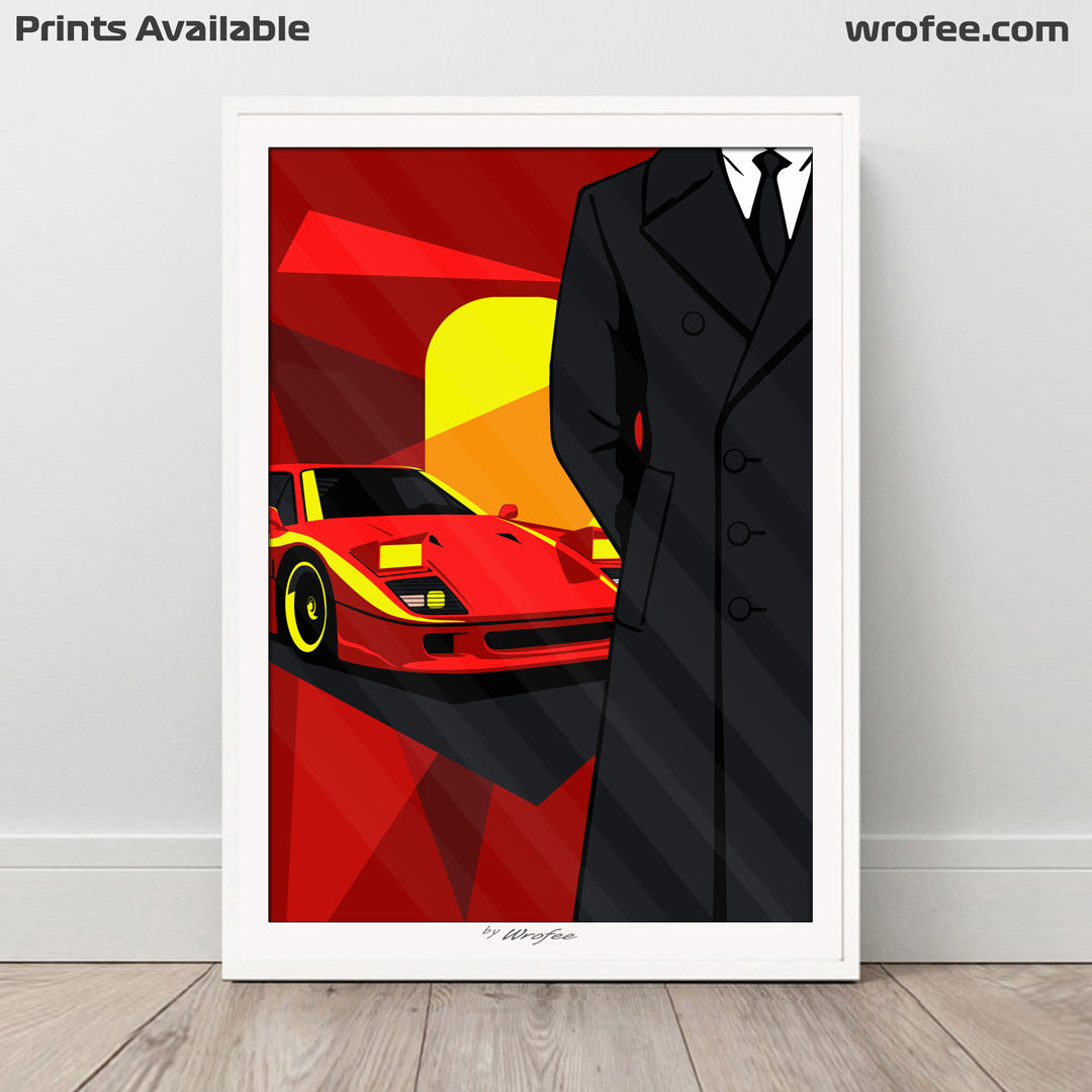 Ferrari F40 Poster