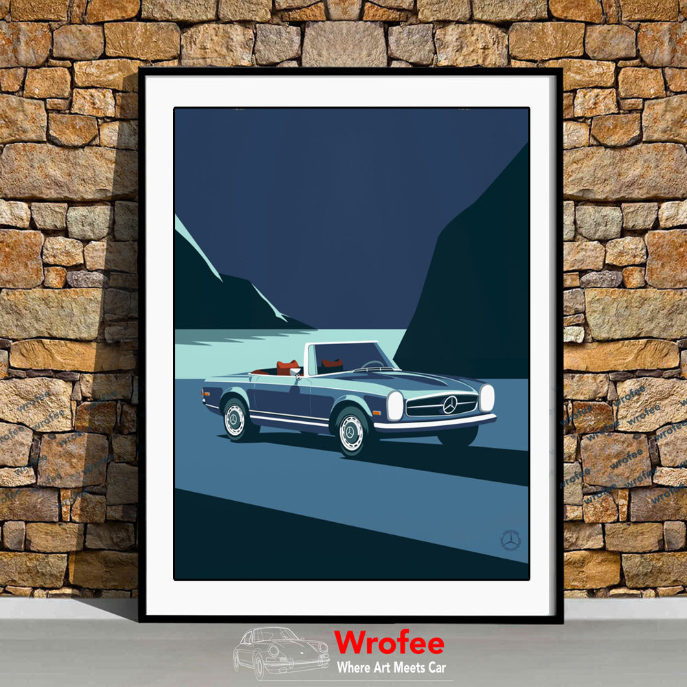 W113 Pagoda 280SL Classic Car Wall Art Print