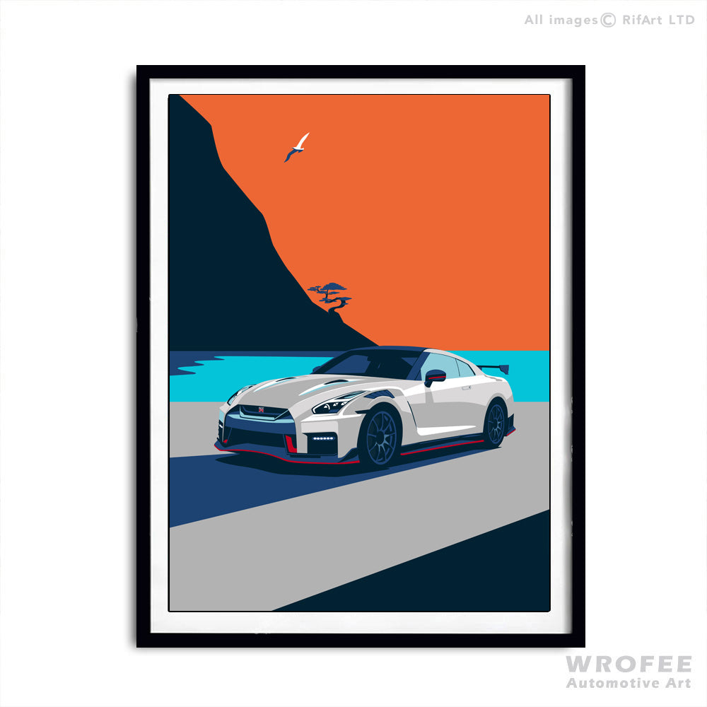 Skyline GTR R35 Godzilla Poster