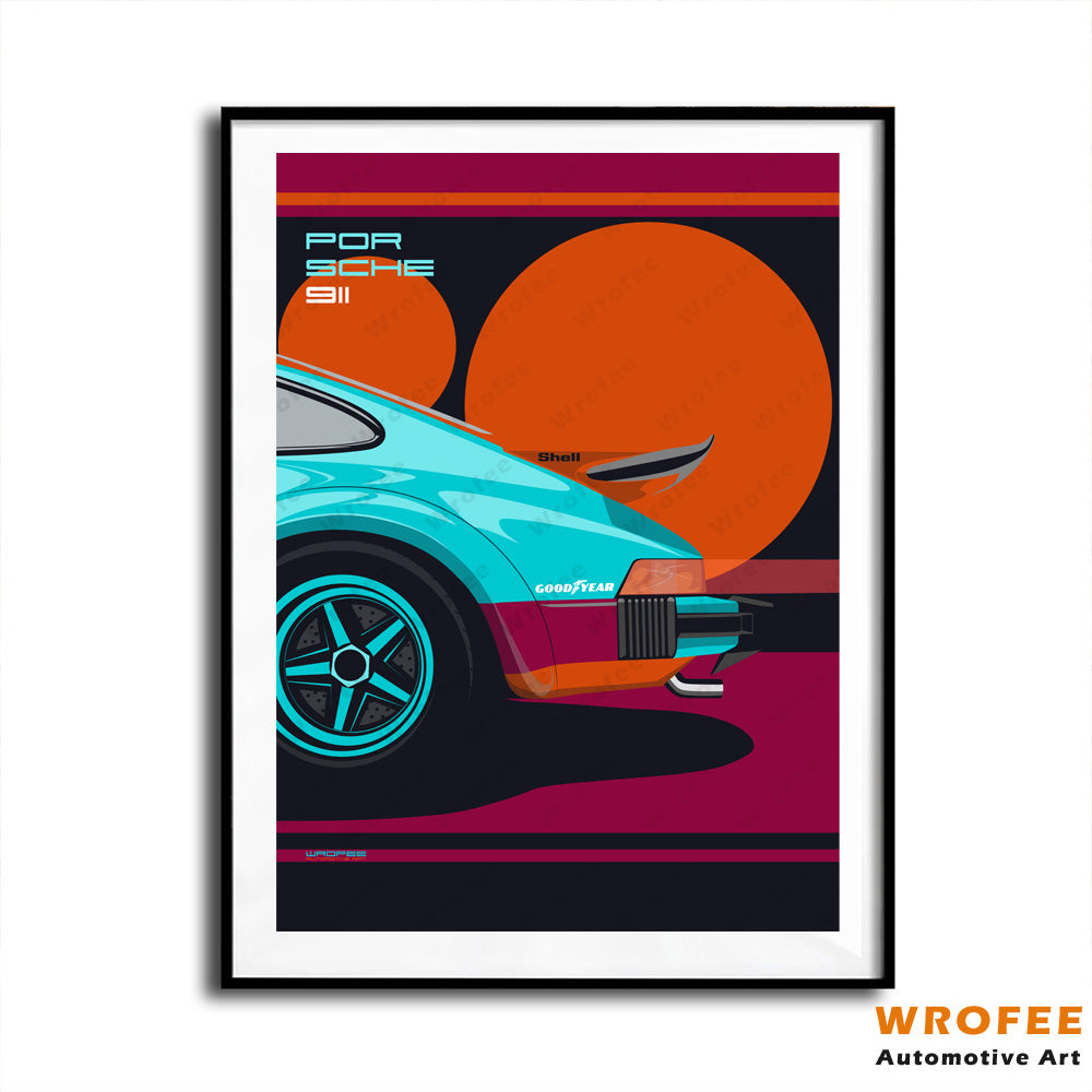 Retro 911 Art Print