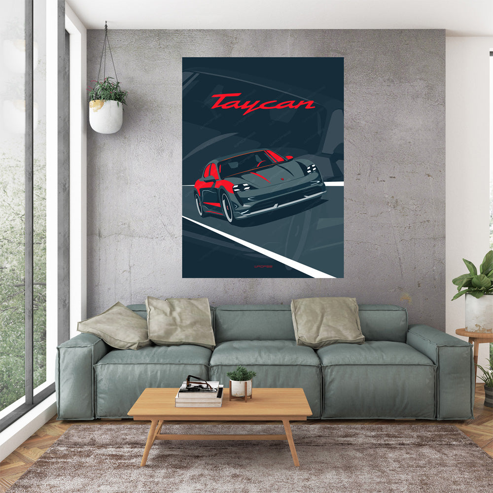 Taycan Wall Art Print