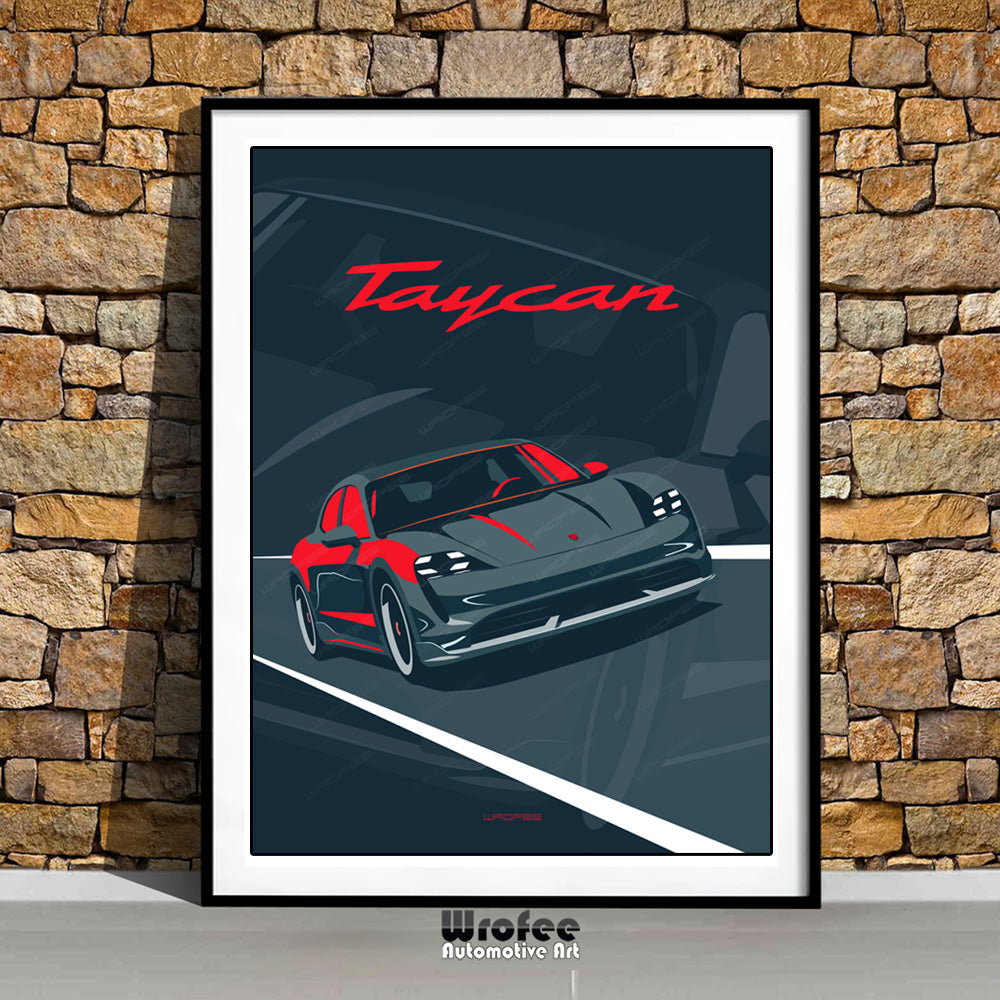 Taycan Wall Art Print