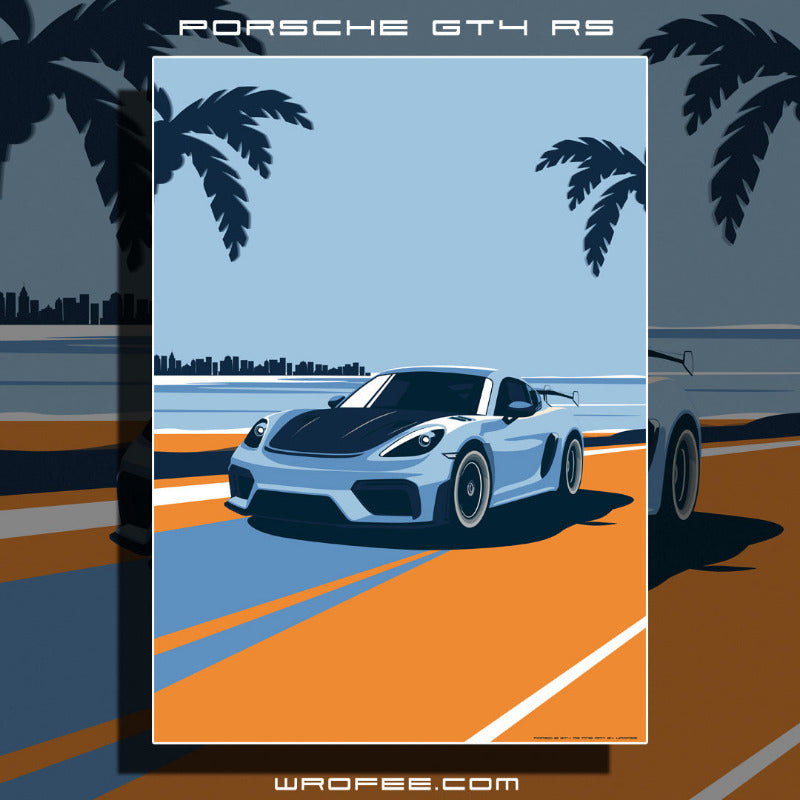 GT4 RS Miami Wall Art Print