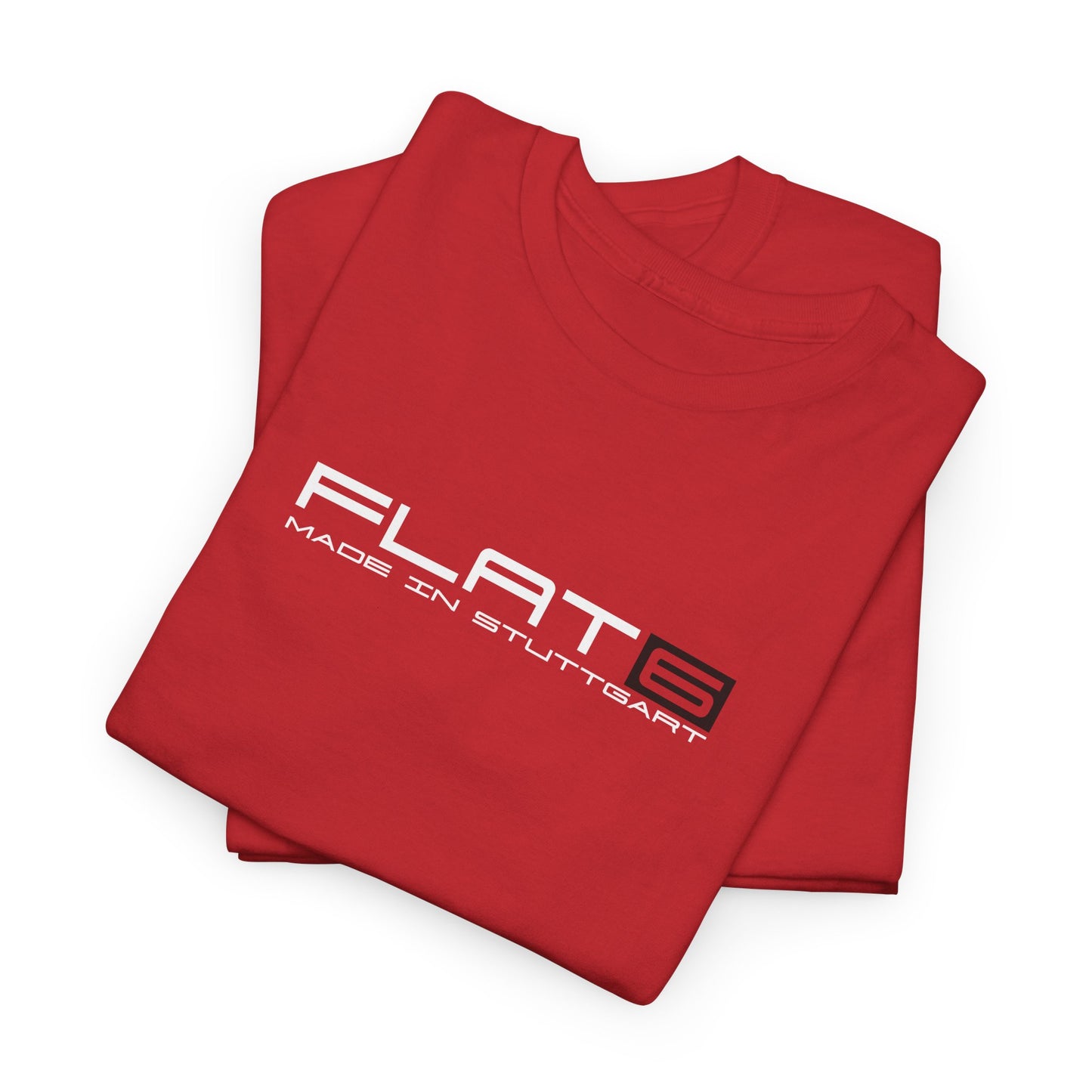 Flat 6 T-Shirt, 911 Air Cooled Sports Car Lovers Tee, Made in Stuttgart Tee for Nurburgring & Motorsport Enthusiasts
