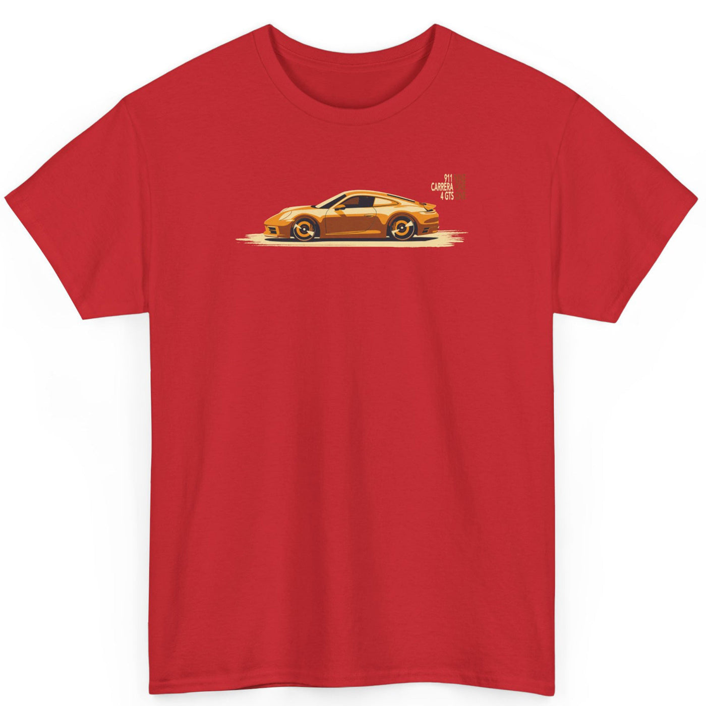 Red Porsche 911 Carrera 4 GTS Tee