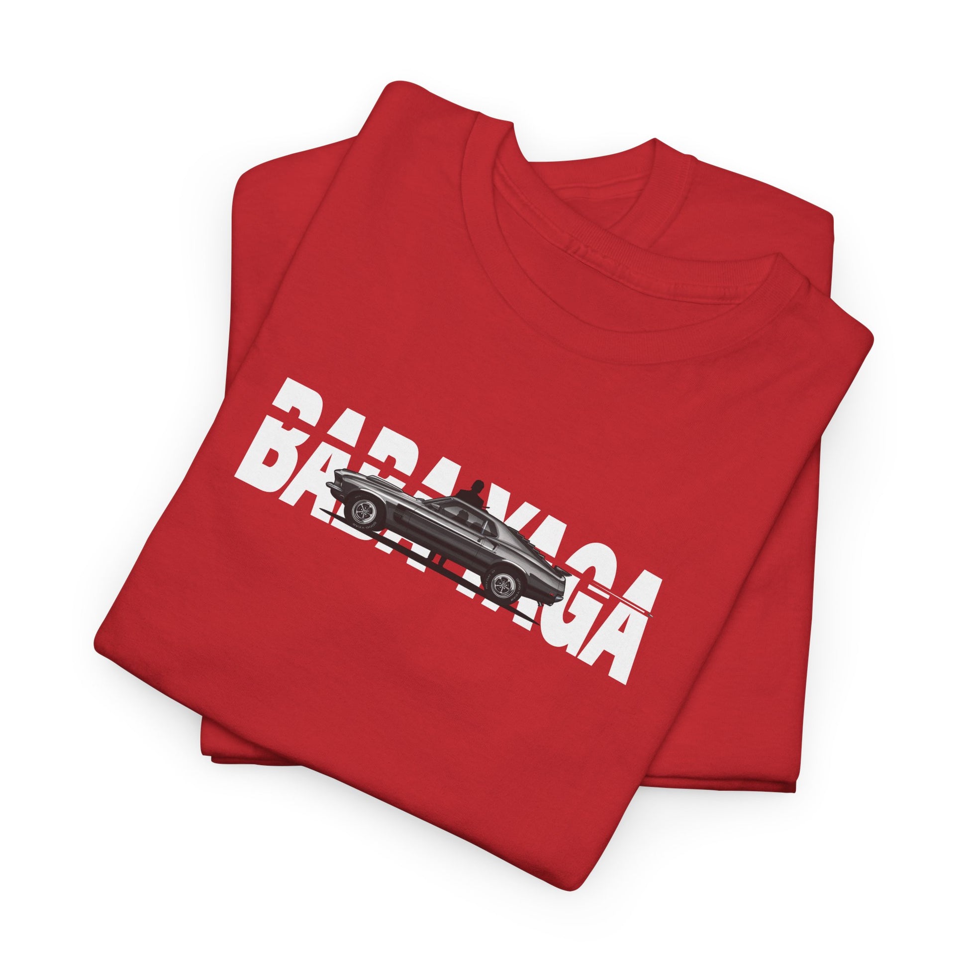 red baba yaga mustang tee