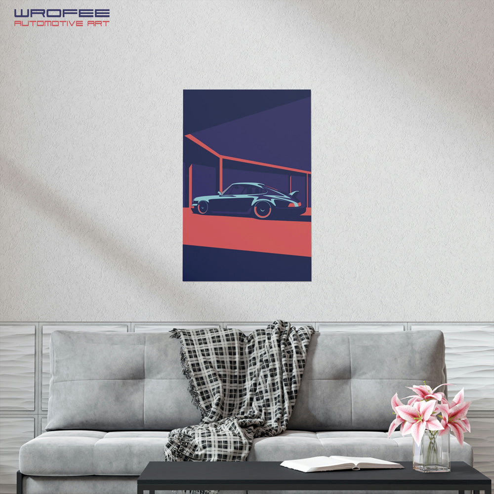 Retro 911 Premium Wall Art Matte Poster