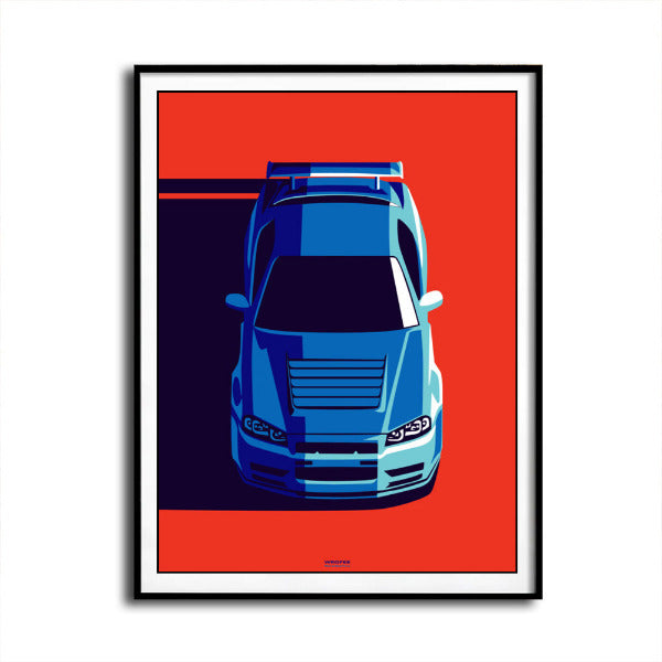 Skyline GTR R34 Godzilla Wall Art Print