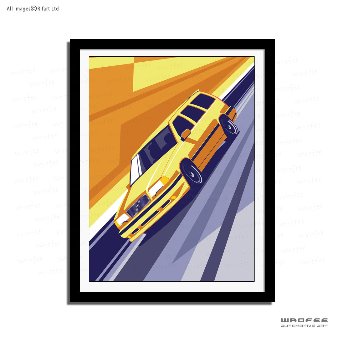 volvo 850 vintage car poster