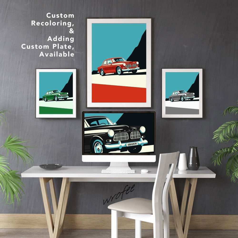 Amazon Classic Car Wall Art Print