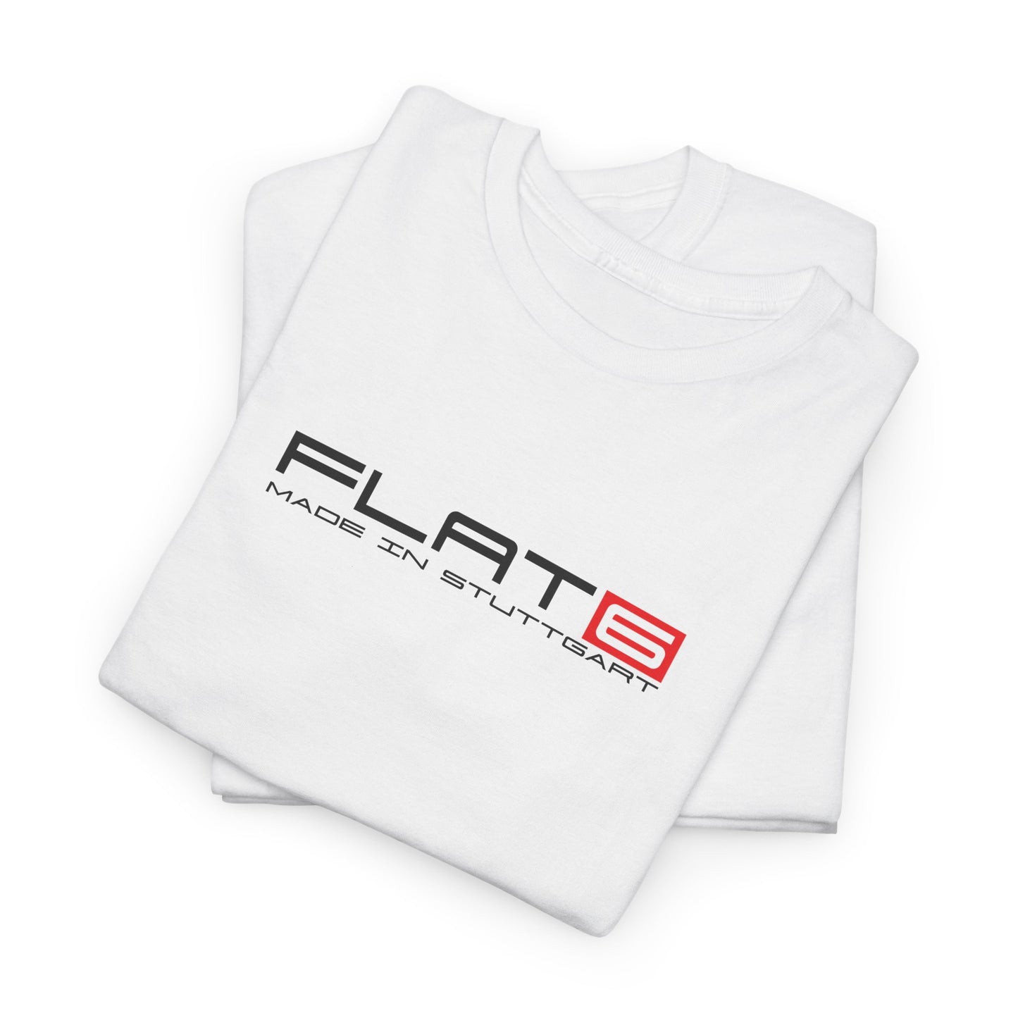 Flat 6 T-Shirt, 911 Air Cooled Sports Car Lovers Tee, Made in Stuttgart Tee for Nurburgring & Motorsport Enthusiasts