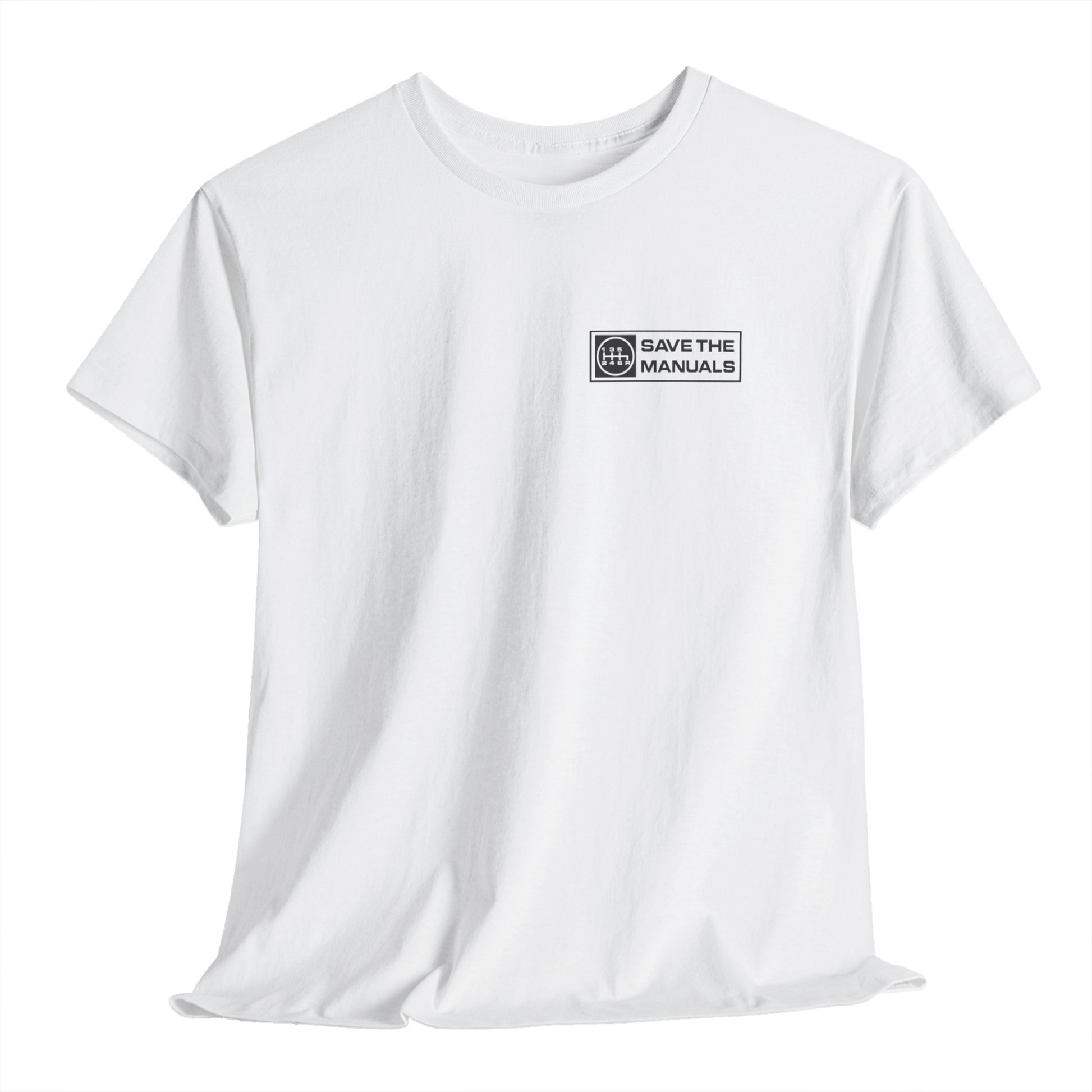 Car enthusiast gift shirt with Save The Manuals design