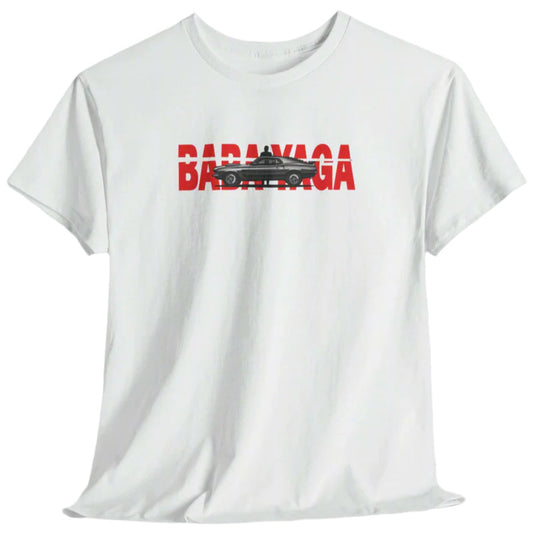 baba yaga ford mustang t-shirt