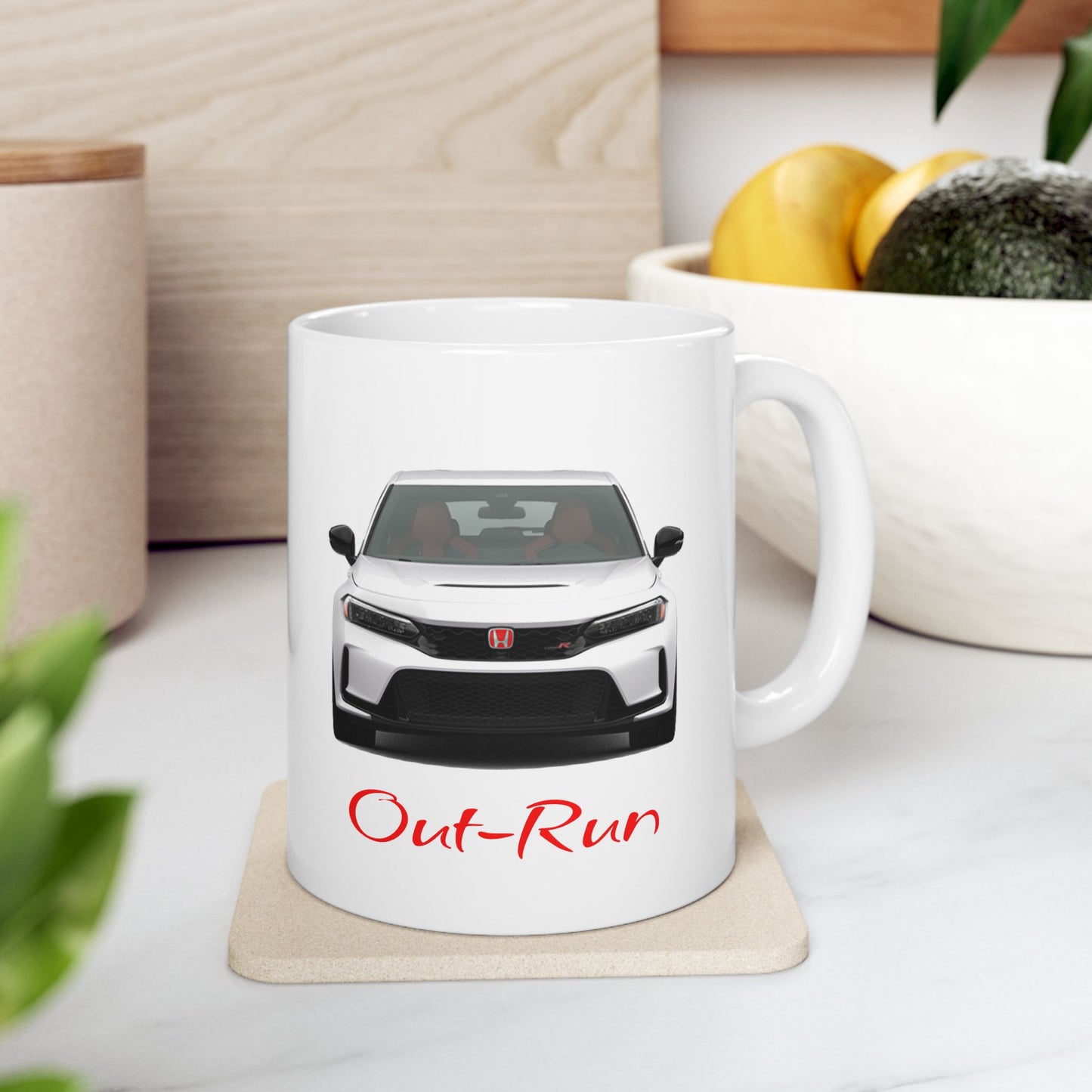 FL5 Civic Type R Custom Mug, Personalized JDM Hatchback Sports Car Cup Gift