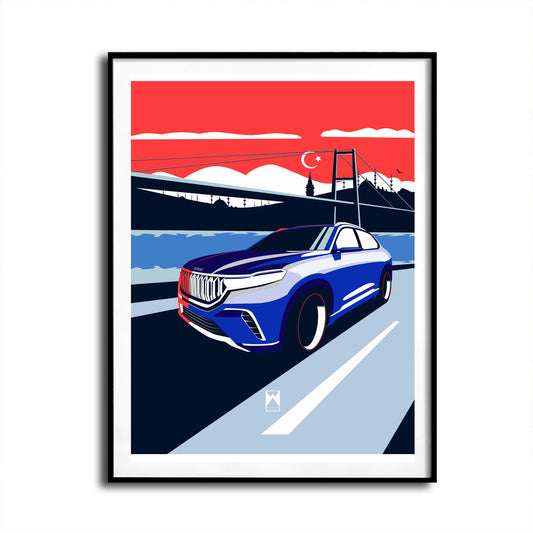 Turkish Electrical SUV TOGG Art Print