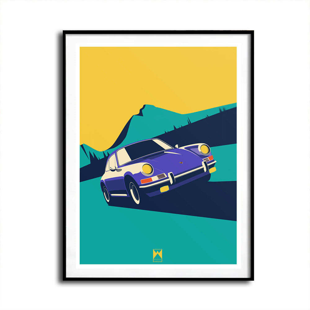 Vintage 911 Car Art Print