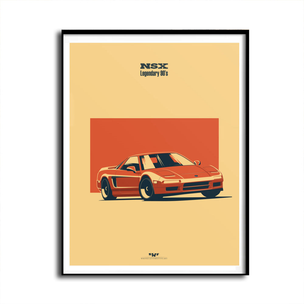 Vintage Honda / Acura NSX Car Wall Art Print