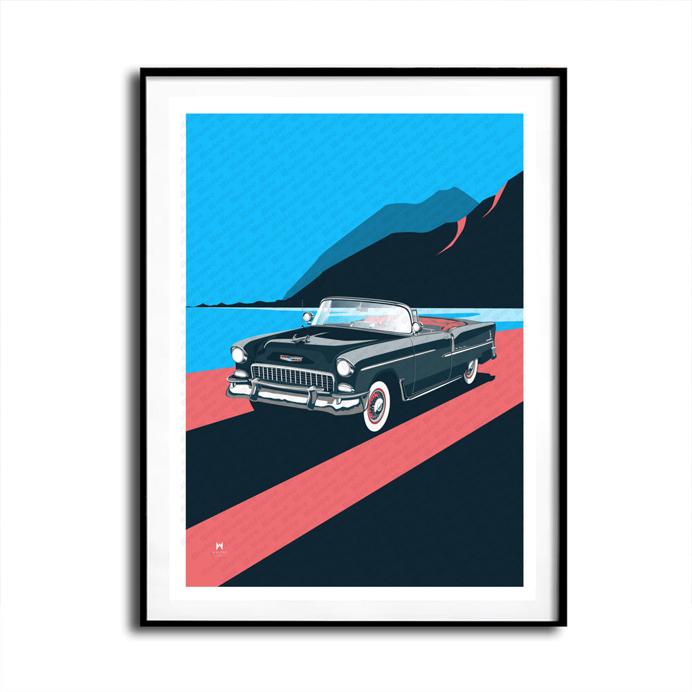 1955 Bel Air Classic Car Print