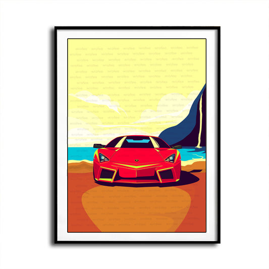 Reventon at the Beach Print