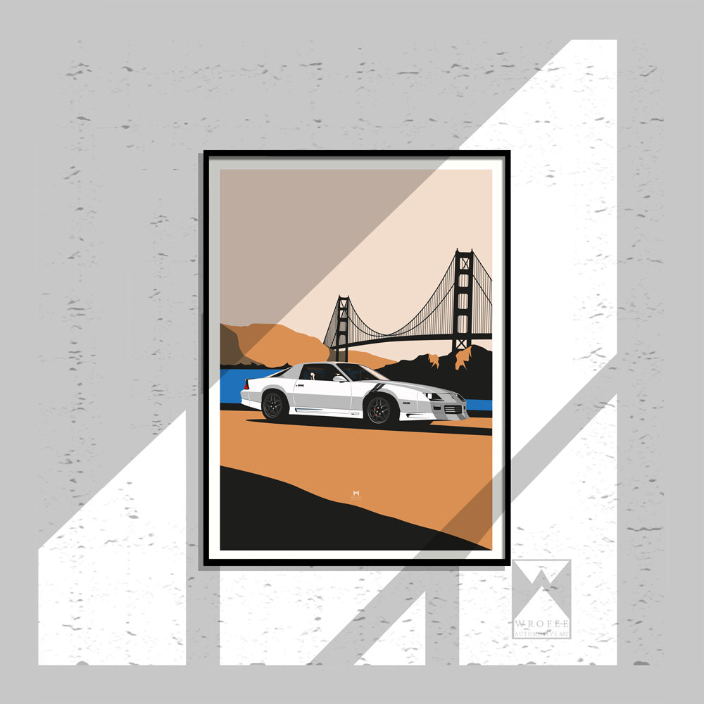 Retro Camaro Z28 in San Francisco Print