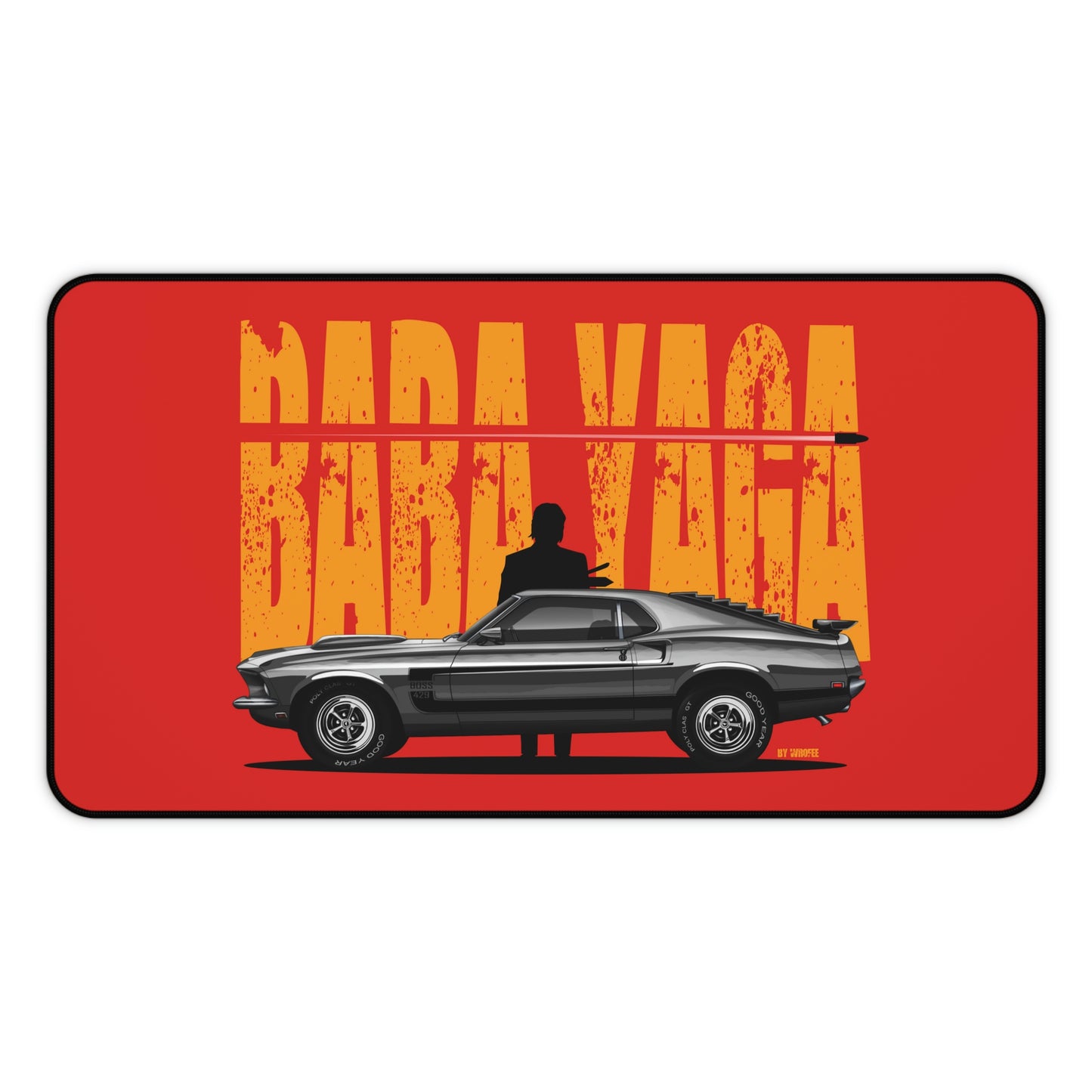 Baba Yaga & Mustang Boss 429 Muscle Car Mouse Pad