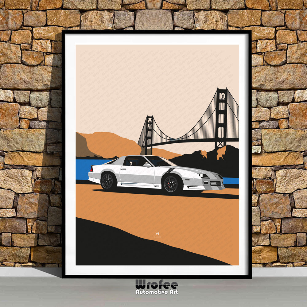 Retro Camaro Z28 in San Francisco Print