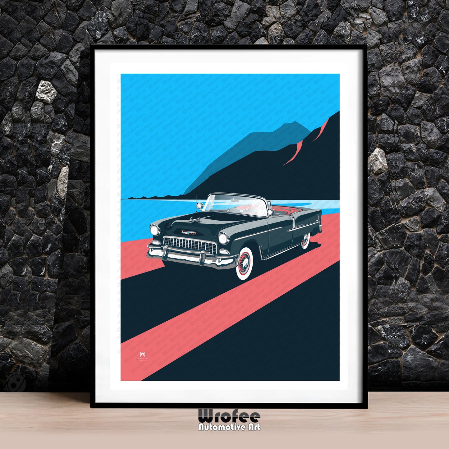 1955 Bel Air Classic Car Print