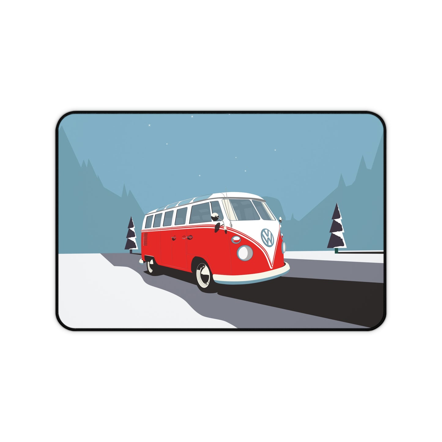 Oldschool Vintage VW Bus Large Mouse Pad