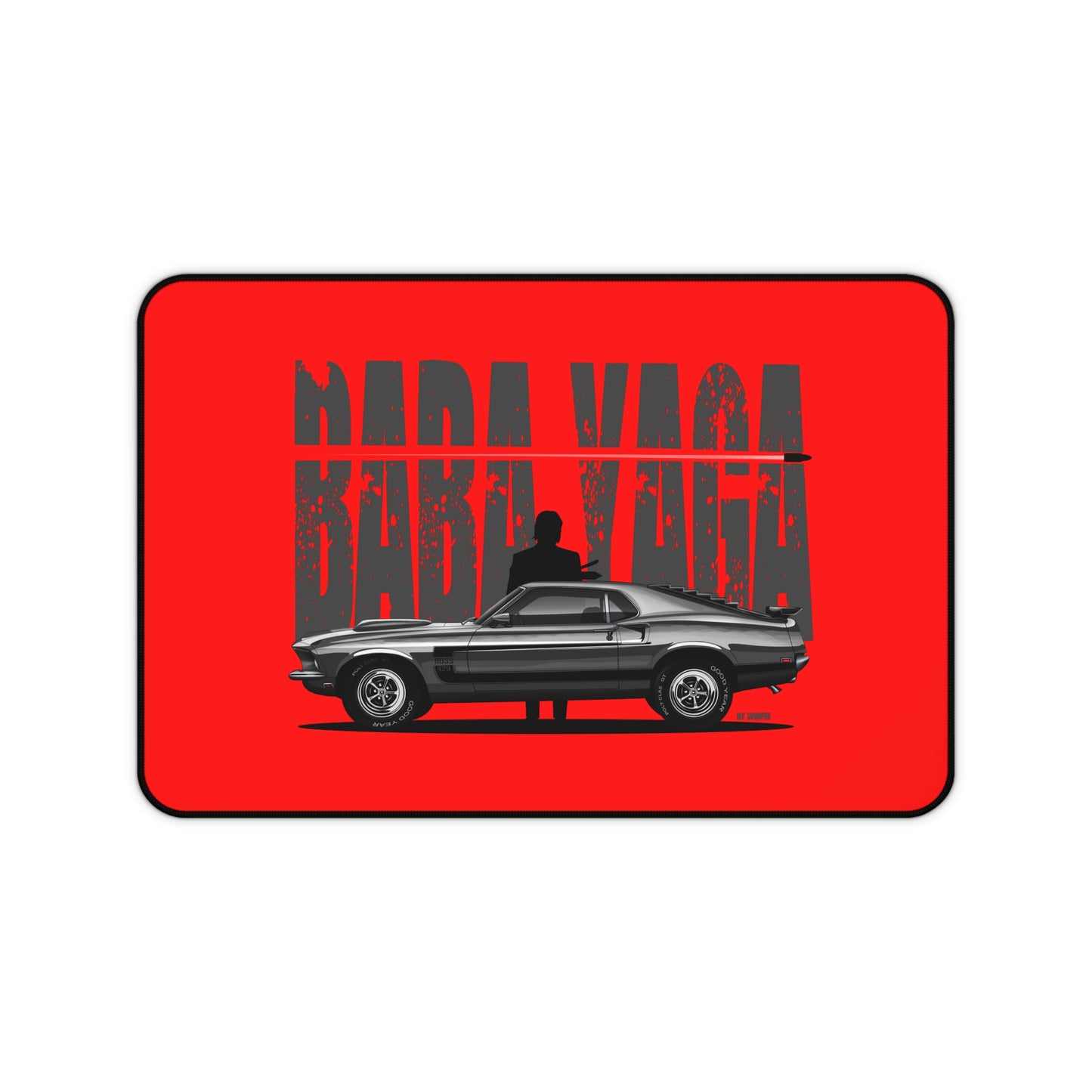 Baba Yaga & Mustang Boss 429 Muscle Car Mouse Pad