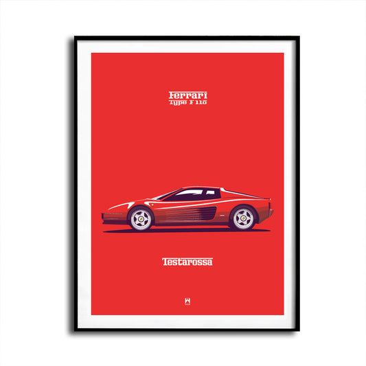 Red Testarossa Print