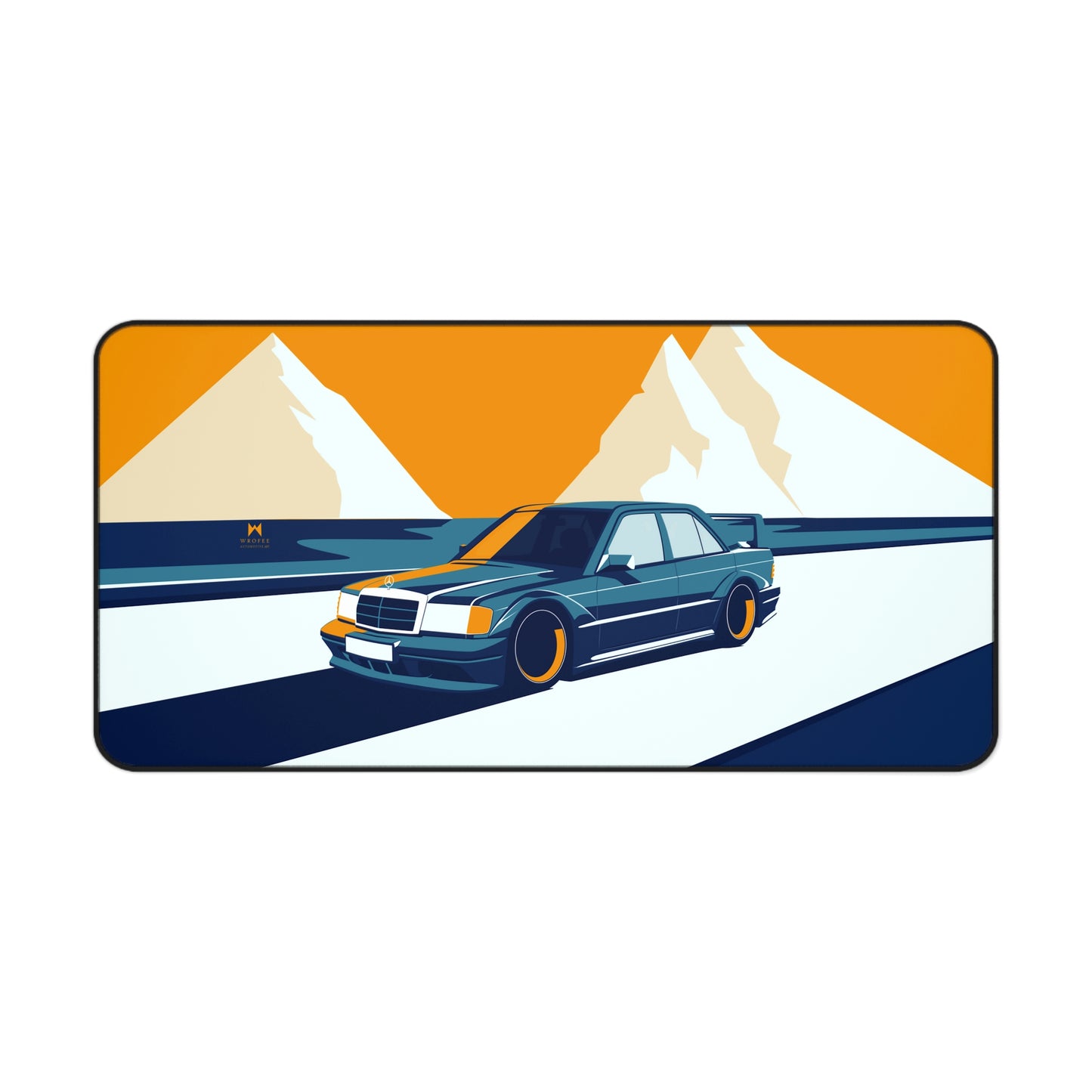 Retro Car W201 190 Evo 2 Large Mouse Pad