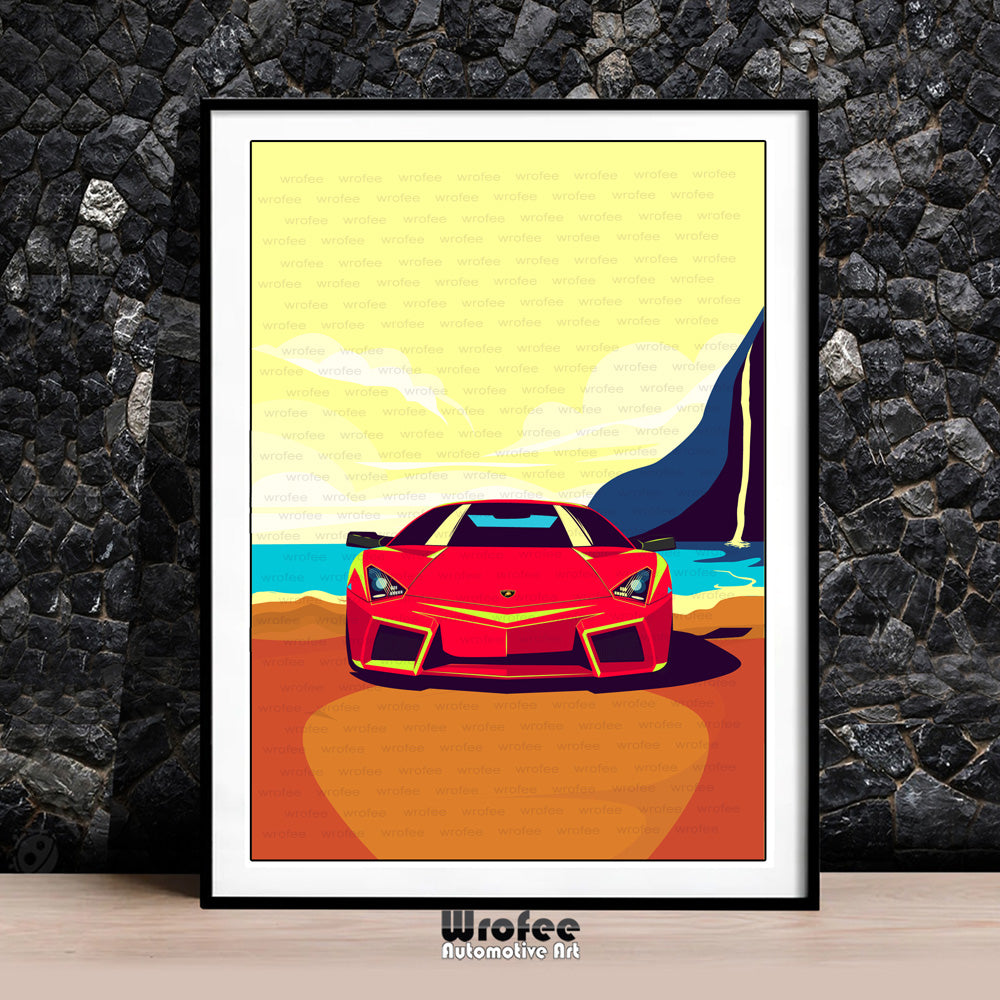 Reventon at the Beach Print