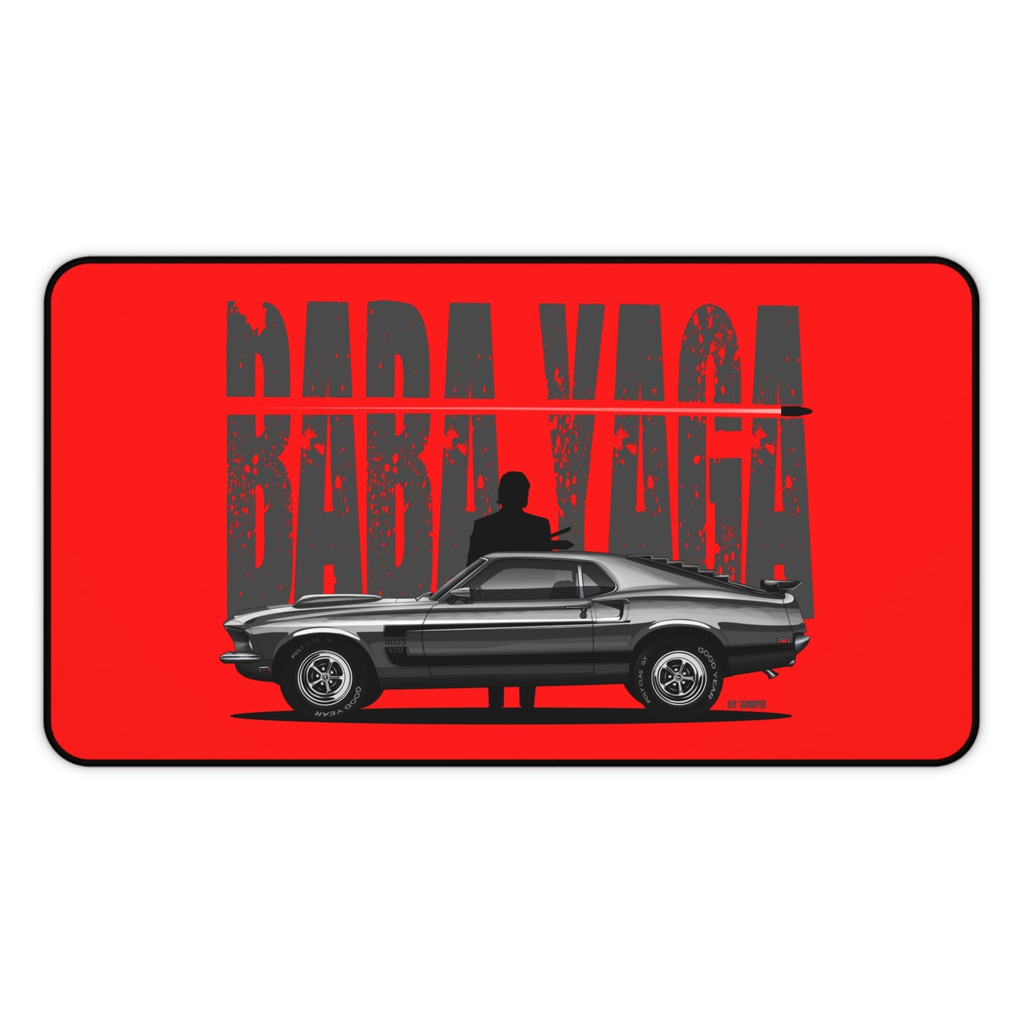 Baba Yaga & Mustang Boss 429 Muscle Car Mouse Pad