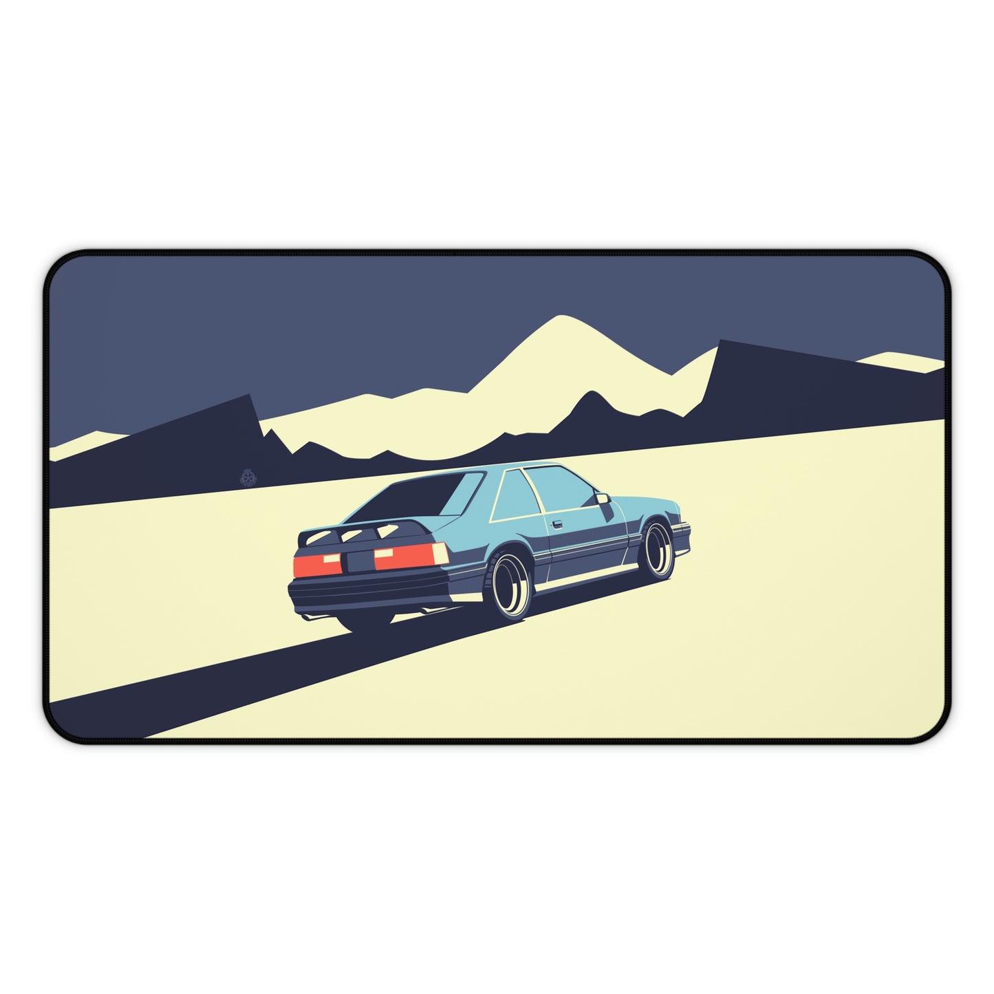 Retro Muscle Car Mustang Cobra Large Mouse Pad